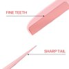 MONIXI Portable antistatic comb mini pocket comb foldable women's small travel foldable fine toothed comb hair styling tool plastic foldable comb for men and women (2#)