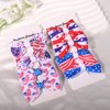 Independence Day Hair Clips Cute Bow Tie Hair Accessories for Girls Kids July 4th Small Hair Clips Decorations Balloon Heart Star National Flag Claw Clips for Thick Thin Hair 8Pcs (July 4th A)