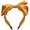 HIFANMM Bow Headband Big Bowknot Headbands for Women Girls, Knotted Hair Band, Wide Turban Hair Hoop Bows Hair Accessories 1 Pcs (Yellow)