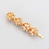 HZEYN Christmas Hair Clips for Women Winter Holiday Wrap Bows Hair Clips Hairpin Festive Jewelry Barrette Headwear Accessories (3PACK Christmas Bows Gold)