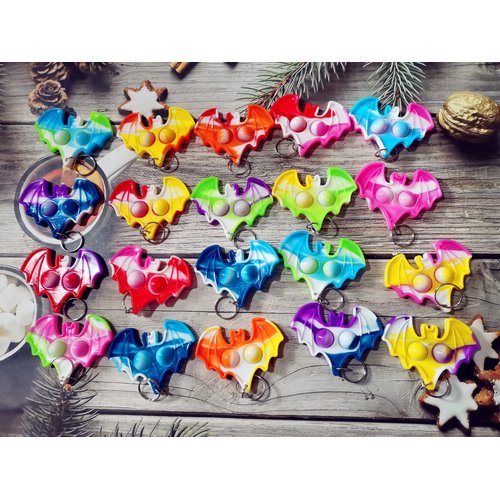 20 Packs Bulk Halloween Bats Fidget Mini Pop for Adult Kids Party Favors and Classroom Students Gifts