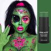 CCBeauty Witch Green Face Body Paint Stick, St. Patrick's Day Grease Dark Green Eye Black Sticks for Sports, Hypoallergenic Camo Hulk Hunting FacePaint Makeup Halloween Cosplay Costume Party
