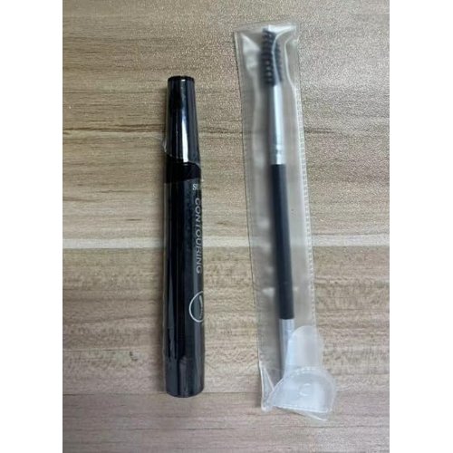 Kaely Microblade Eyebrow Pen with Brow Brush,4 Tip Magical Precise Waterproof Brow Pencil,Eyebrow Contouring Pen Makeup Kit,Long Lasting Smudge Proof (2Pcs-05-Black, 2 Count (Pack of 1))