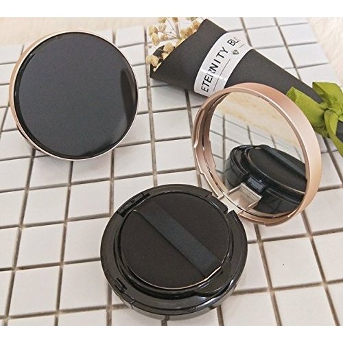 WOIWO Empty Portable Air Cushion Case with Powder Puff and Mirror Refillable Container Foundation BB Cream Box