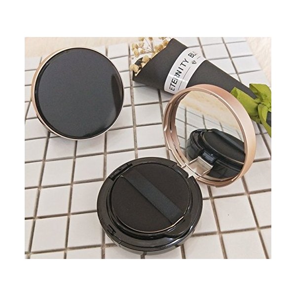 WOIWO Empty Portable Air Cushion Case with Powder Puff and Mirror Refillable Container Foundation BB Cream Box