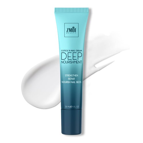 ZMOI Cuticle & Nail Cream Shea Nourishing, Strengthening | USA Made | Soften Cuticles and Strengthen Nails, Hydrating, Repair Pro Nail Care with Organic Shea Butter, Cuticle Oil (1 Fl Oz/Pack of 1)