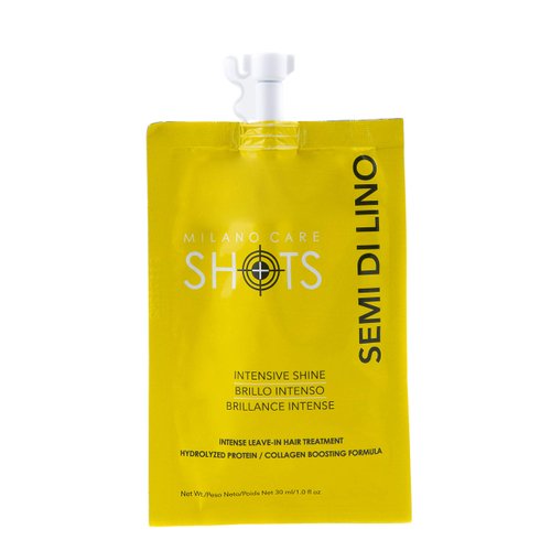 Milano Care Shots – Intensive Shine Keratin Mask – Nourishing Collagen Hair Treatment with Biotin – Hydrating Deep Conditioner for Dry or Damaged Hair – Leave-In Protein Mask, 2x1 fl oz Packet