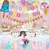 Ice Cream Birthday Party Decorations for Girls Ice Cream Happy Birthday Banner Ice Cream Foil Balloons Kids Summer Ice Cream Party Decoration Supplies