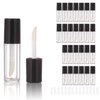 COSIDEA 26pcs Empty Black 0.8ml mini lip gloss tubes Sample size lipgloss containers for sample sack lip oil DIY