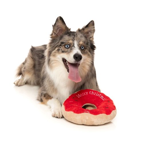Fuzzyard Giant Doh Doh Donut Merry Christmas Dog Toy