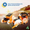 Dazmers Solar Robot Kit for Kids - 7 in 1 DIY Robot Building Kit - Solar Robot STEM Toy - Science and Engineering Kits - STEM Education Building - Gifts for 8+ Boys and Girls - Orange