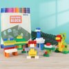 ekuzi Classic Bulk Bricks, Bulk Building Bricks Compatible with Lego baseplate, Classic Bulk Building Blocks in Random Color, Kids Creative Set, Mixed Shape