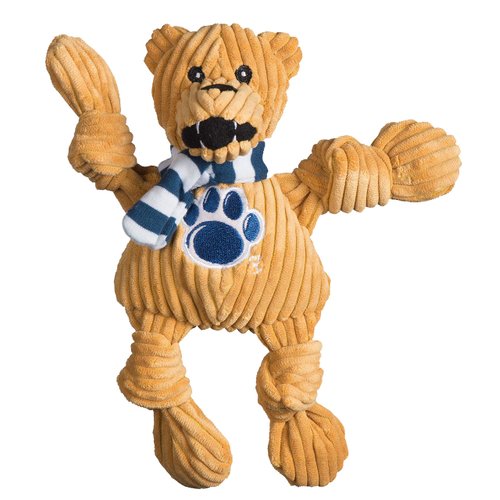 HuggleHounds Officially Licensed College Mascot Squeaky Dog Toy for Aggressive Chewers - Plush Corduroy Dog Toys - Soft Extra Durable Stuffed Pet Toy | Penn State Nittany Lion, Small