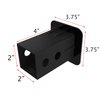 eVerHitch 2 Inch Trailer Hitch Cover Plug with Metal American Black Flag Fit for Any 2" Hitch Receivers
