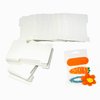Honbay 100PCS Kraft Paper Hair Clip Display Cards Hair Bow Holder Cards for Barrettes Hair Clips Hair Ropes Display Organization and Storage (White)