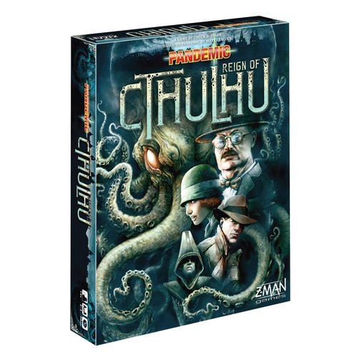 Pandemic Reign of Cthulhu Board Game for Adults and Family | Cooperative | Ages 14+ | 2 to 4 players | Average Playtime 40 minutes | Made by Z-Man Games