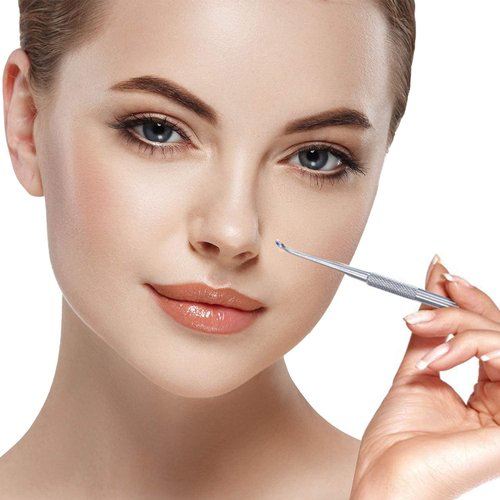 Whitehead, Blackhead Remover Tool Kit, Skin Blemish Extractor, Acne Scar Removal, Pimple Popper, Zit