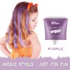 Temprary Hair Dye, Comblor Purple Hair Dye for Dark Hair, Hair Chalks for Girls Wash Out Hair Colour Kids, Gifts for Birthday, Christmas, Halloween, Crazy Hair Day, Children's Day