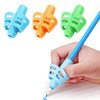 DMFLY Pencil Grips, Pencil Grips for Kids Handwriting, Children Pen Writing Aid Grip Set Posture Correction Tool for Kids Preschoolers Children, Hollow Ventilation Design, 3 Pack