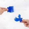 AUEAR, 12 Pack Hair Roller Clip Hot Roller Curler Claw Clips Plastic Hair Curlers Clips Replacement Hair Styling Tool Blue