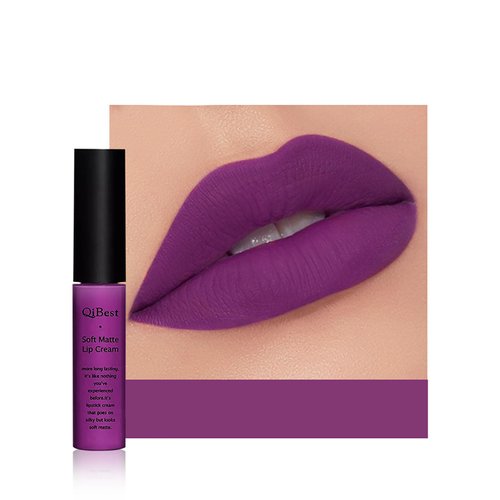 Anifer Velvet Matte Liquid Lipstick Makeup Long-Lasting and Waterproof Wear, Non-Stick Cup Lip Gloss,(Deep Purple 621)