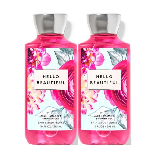 Bath & Body WorksHello Beautiful Shower Gel Gift Sets 10 Oz 2 Pack (Hello Beautiful)