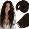 Ve Sunny Tape in Extensions Human Hair Darkest Brown Tape on Hair Extensions Seamless Tape in Hair Extensions Darkest Brown Real Human Hair Extensions Tape ins Salon Quality 50g 20pcs 22inch