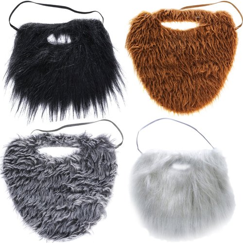 Tigerdoe Fake Beard for Adults Kids - Costume Accessories - Beard &amp; Mustache - Fake Mustaches