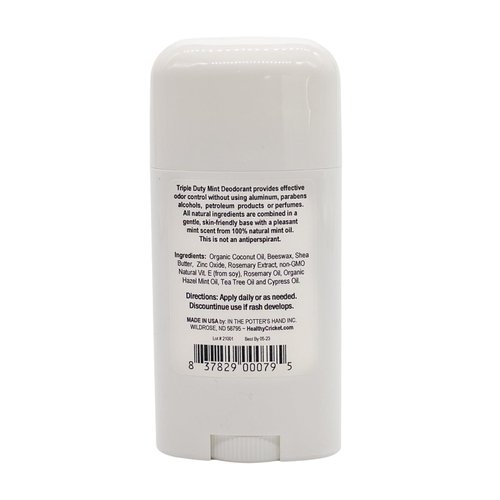 Dakota Free Triple Duty Mint Stick Deodorant 2 oz
