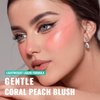 SPRINGSKY Liquid Blush, Soft Moisturizing Matte Blush, Blendable Face Blush for Cheeks, Long-Wearing Smudge-Proof Natural Blush Liquid - 01 Coral Peach