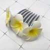 Hawaiian Plumeria Flower Hair Combs for Women Hawaiian Flower Hair Comb Hawaiian Headpiece Hair Accessories for Women Hawaiian Floral Hairpins Hawaiian Flowers Hair Clips