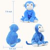 WEIGEDU Ape Monkey Stuffed Animal Plush Toys, Stuffed Monkey Blue, Soft Cute Monkey Toy for Toddlers Child Kids Babies Birthday Gift, 7.9" Blue