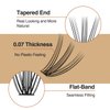 FinyDreamy 240pcs Individual Lashes Extension, 20D Volume Mix Pack Cluster Lashes, 8-12mm Mix Lengths C Curl 0.07mm Thickness Professional Makeup Individual Cluster Lashes and Apply Under your Lashes