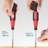 ORIA Rechargeable Cordless Screwdriver, Electric Screwdriver Set, Power Screwdriver, Small Repair Tool Kit with LED Light, 10 Bits, 1/4'' Bit Holder, for Phones, Glasses, Camera, Laptop