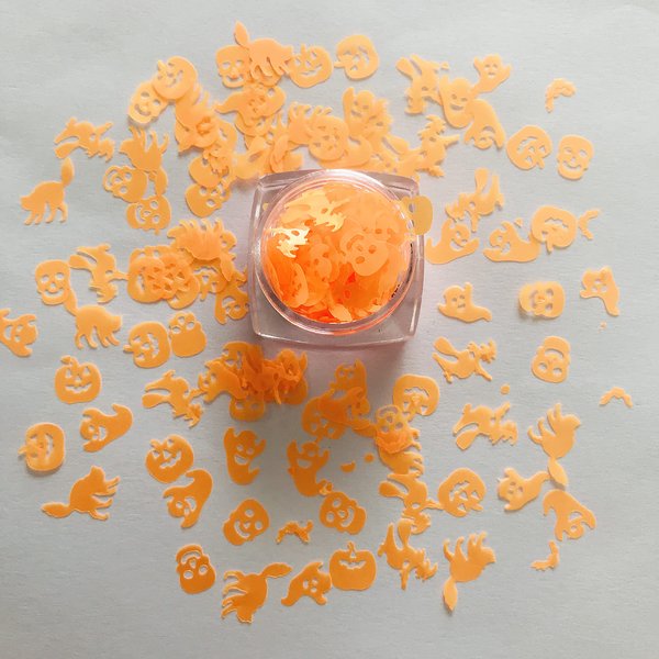 10 Grams/Pack - Halloween Mixes Sequins Glitter Halloween Festival Rave Beauty Makeup Face Body Nail Art Decoration Y504