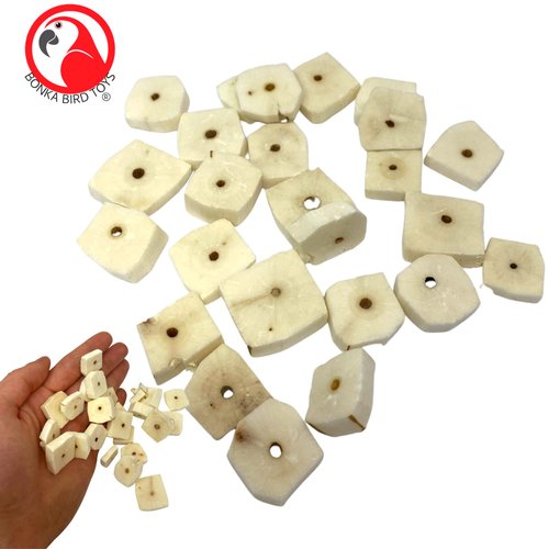 Bonka Bird Toys 3889 Pk24 Sola Squares Foot Talon Craft Part Natural Chew Cockatiel Parakeet Conure and Other Small Pets