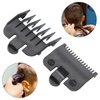 Professional Hair Clipper Guards Guides, 2Pcs 1.5mm 4.5mm Cutting Guides Hair Guards Combs Replacement Hair Trimmer Supply for Hair Clippers Trimmers Attachment (Black)
