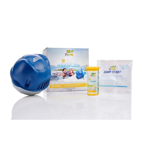 FROG @Ease Floating Sanitizing System for Hot Tubs, Quick and Easy Self-Regulating Hot Tub Sanitizer with Sanitizing Minerals and SmartChlor Technology
