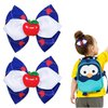 Back to School Hair Bows, Beleki 2PCS School Apple Hair Clip Grosgrain Hair Bows Fully Lined Alligator Clips First Day of School Hair Accessories for Classroom Girls Students