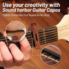 Guitar Capo, with Pick Holder Capo and Pick for Acoustic Electric Guitar,Ukulele