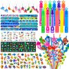 Golray 112pcs Under the Sea Party Favors Ocean Animal Creature Bulk Toy Gift Summer Birthday Supplies for Kids Boy Girl Straw Bubble Wand Tattoo Sticker Goodie Bag Filler Stuffer