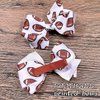 HIFANMM Football Hair Bows for Girls, 4pcs Football Printed Glitter Hair Clips, Super Bowl Baby Hair Accessories Alligator Barrettes Hair Bowknot Toddlers Kids for Party Princess Cosplay Decoration