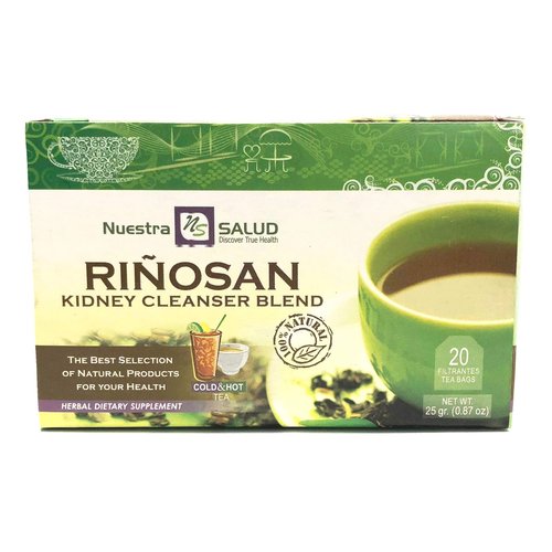 Riñosan Kidney Cleanser Blend Filter Tea (20 tea bags)