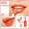Lip Oil,Lip Glow Oil,Plumping Lip Oil Tinted,Hydrating Gloss Tinted Lip Balm,Long Lasting Nourishing Non-sticky Fresh Texture for Color Reviver (Raspberry)
