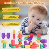 PushGoGo Kids Silicone Building Blocks, Age3+, 36PCS, Puzzle Senses, Stimulate Creativity, Imagination, Montessori Stacking Rocks Toys