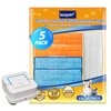 KEEPOW Braava Jet 240 Mop Pads Compatible with irobot Braava Jet 240 241 245 Robot Mop, 2 Wet Mop Pads + 2 Damp Mop Pads + 1 Dry Mop Pads