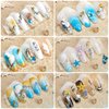 GULELAYAR 3 Boxes Summer Beach Nail Art Rhinestones, 3D Ocean Nail Charms Starfish Conch Sea Series Nail Art Designs Accessories Nail Art Rivets Manicure DIY Seashell Nail Decorations for Women Girls