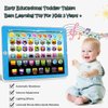 Kids Tablet Learning Pad Toddler Tablet with ABC Word Song Music Number Electronic Interactive Toy for Educational Preschool Boys & Girls 3 4 5 Years Old