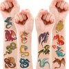 81PCS Dragon Temporary Tattoos Stickers Themed Birthday Party Decorations Supplies Favors Decor Cute Gifts for Kids Girls Women Adults Boys Classroom Prizes Rewards