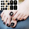 YECIRALA 20 Sheets 440 Pcs Fashion Designs Toe Nail Stickers Full Nail Wraps for Women Toenails Stickers Gel Nail Polish Stickers for Toes Nails Gel Nail Strips Stick On Nails Polish Strips Decals